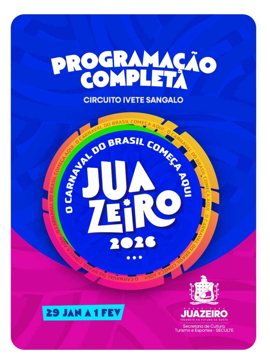 Juazeiro anuncia programação oficial do Circuito Ivete Sangalo no Carnaval 2026